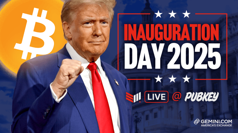 WATCH: BITCOIN PRESIDENT DONALD TRUMP'S INAUGURATION