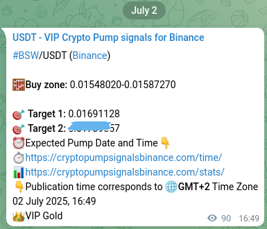Binance trading signal confirmation for BSW pump, 02 July 2025, 19:18