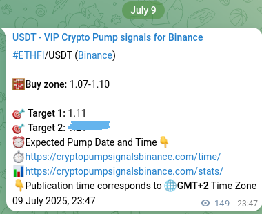Verification image for ETHFI pump signal on Binance at 10 July 2025, 03:55