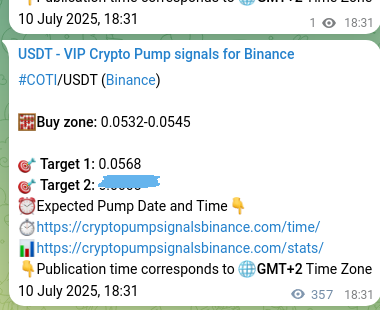 Crypto trading signal proof: COTI pump on Binance, 11 July 2025, 04:24 Crypto trading signal proof: COTI pump on Binance, 11 July 2025, 04:24