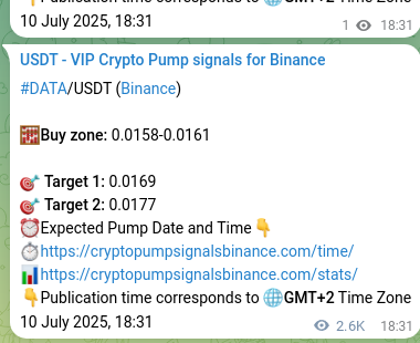 Authenticated proof of AGLD's pump signal on Binance at 13 July 2025, 17:52