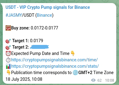 Verify the crypto signal proof for JASMY on Binance, 18 July 2025, 11:51 Crypto signal proof: JASMY pump on Binance, 18 July 2025, 11:51