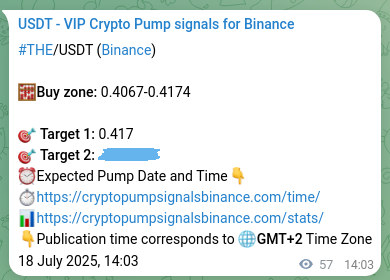 Authenticate performance: THE pump signal track record on Binance, 18 July 2025, 15:38 Precision proof: THE pump signal accuracy rate on Binance, 18 July 2025, 15:38