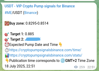 Market signal verification: SUSHI on Binance at 19 July 2025, 06:03