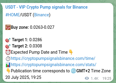 Explore the crypto trading signal verification for HOME pump on Binance, 22 July 2025, 09:12 Crypto trading signal verification: HOME pump on Binance, 22 July 2025, 09:12