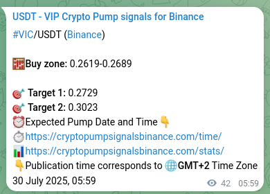 Signal proof for VIC pump on Binance at 30 July 2025, 07:09