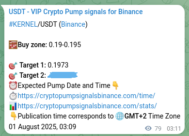 Market signal verification: KERNEL on Binance at 01 August 2025, 05:19