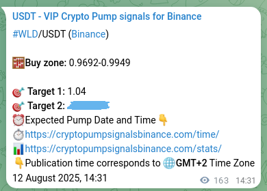 Systematic verification: WLD trading signal accuracy on Binance, 12 August 2025, 19:03