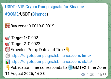 Learn about the BOME pump signal confirmation from Binance, 13 August 2025, 04:52 BOME pump signal confirmation from Binance, timestamp: 13 August 2025, 04:52