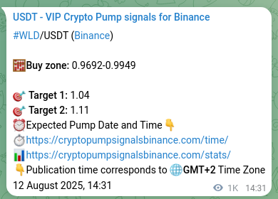 See the verification image for WLD pump signal on Binance at 13 August 2025, 19:37 Verification image for WLD pump signal on Binance at 13 August 2025, 19:37