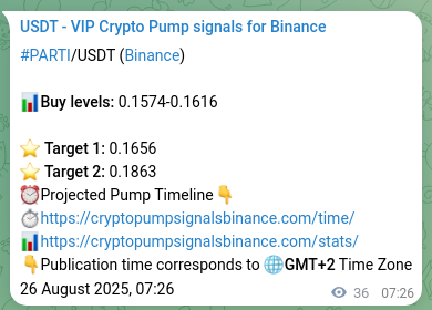 Check the PARTI pump verification image from Binance, 26 August 2025, 08:24 PARTI pump verification image from Binance, 26 August 2025, 08:24