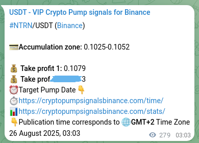 Verify the crypto signal for NTRN on Binance, 26 August 2025, 10:46 Crypto signal verification: NTRN on Binance, 26 August 2025, 10:46