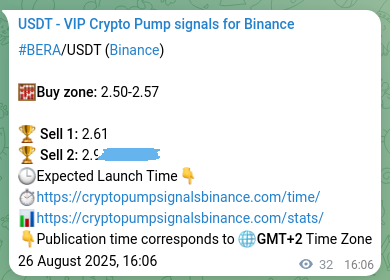 Confirm alpha generation: BERA trading signal profitability on Binance, 26 August 2025, 16:57 Probability confirmation: BERA trading signal success on Binance, 26 August 2025, 16:57