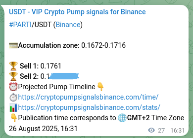 Validate precision rate: PARTI pump signal accuracy score on Binance, 26 August 2025, 17:16 Strategy confirmation: PARTI pump signal methodology on Binance, 26 August 2025, 17:16