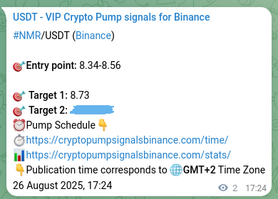 Authenticate performance: NMR pump signal track record on Binance, 26 August 2025, 17:27 Precision proof: NMR pump signal accuracy rate on Binance, 26 August 2025, 17:27