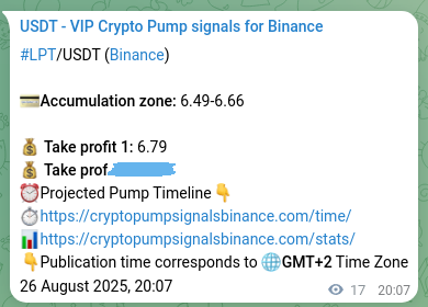 Authenticated proof of LPT's pump signal on Binance at 26 August 2025, 20:35 Authenticated proof of LPT's pump signal on Binance at 26 August 2025, 20:35
