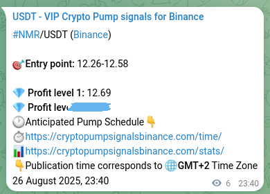 Crypto trading signal proof: NMR pump on Binance, 26 August 2025, 23:49 Crypto trading signal proof: NMR pump on Binance, 26 August 2025, 23:49