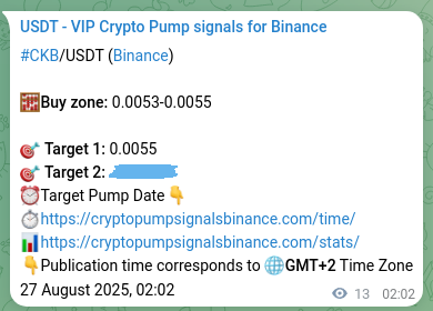 Binance trading signal proof for CKB pump, 27 August 2025, 02:24