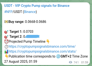 Trading signal proof for NFP on Binance, 27 August 2025, 22:33