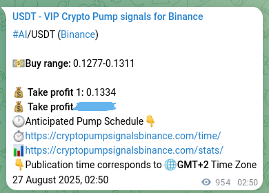 Real-time proof of AI pump signal on Binance, 28 August 2025, 05:18