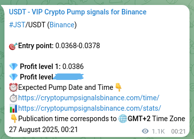 Binance exchange signal proof for JST, 28 August 2025, 06:03