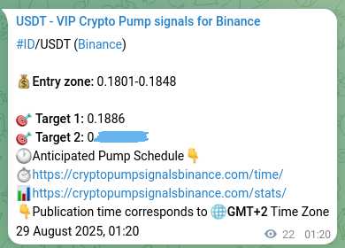 Binance pump signal proof for ID on 29 August 2025, 01:56