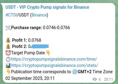 Binance trading signal confirmation for CTSI pump, 02 September 2025, 20:19