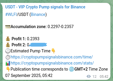 Market signal verification: WLFI on Binance at 07 September 2025, 05:57