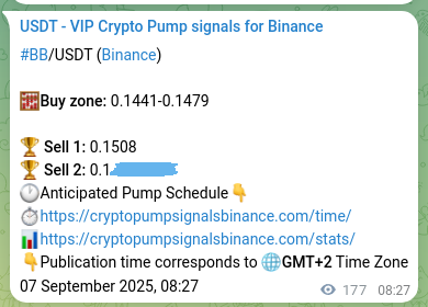 Trading signal confirmation: BB pump on Binance at 07 September 2025, 13:15