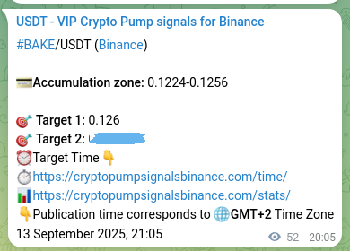 Market signal verification: BAKE on Binance at 13 September 2025, 22:32 Market signal verification: BAKE on Binance at 13 September 2025, 22:32