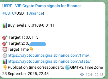 Signal verification: Confirm USTC pump on Binance at 24 September 2025, 02:09 Signal verification: USTC pump on Binance at 24 September 2025, 02:09