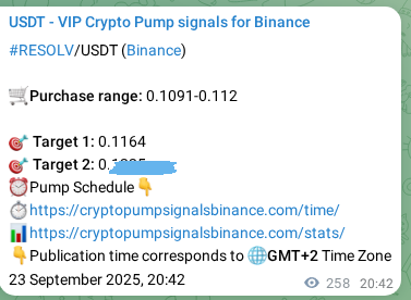 See the verification image for RESOLV pump signal on Binance at 24 September 2025, 03:51 Verification image for RESOLV pump signal on Binance at 24 September 2025, 03:51