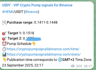 Learn about the HEMI pump signal confirmation from Binance, 24 September 2025, 03:56 HEMI pump signal confirmation from Binance, timestamp: 24 September 2025, 03:56