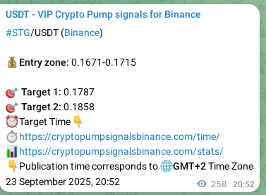 Discover the authenticated STG pump signal on Binance, 24 September 2025, 04:02 Authenticated STG pump signal on Binance, 24 September 2025, 04:02