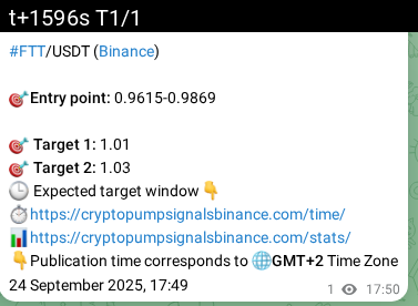 See the authenticated proof of FTT's pump signal on Binance, 24 September 2025, 18:15 Authenticated proof of FTT's pump signal on Binance, 24 September 2025, 18:15