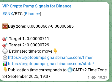 View the proof of SNX pump signal on Binance at 24 September 2025, 20:14 Proof of SNX pump signal on Binance at 24 September 2025, 20:14