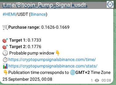 Binance trading signal proof for HEMI pump, 25 September 2025, 01:55