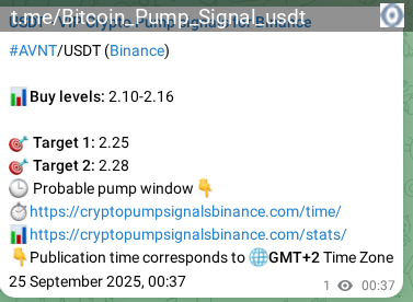Signal verification: AVNT pump on Binance at 25 September 2025, 02:08