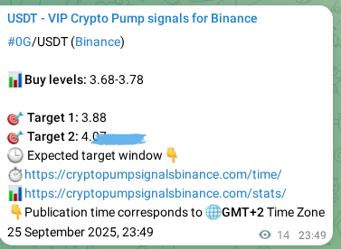 0G pump signal verification from Binance, timestamp: 26 September 2025, 00:13