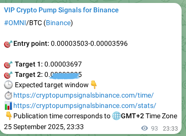 Proof of OMNI pump signal on Binance at 26 September 2025, 02:08