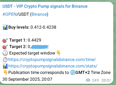 Binance exchange signal proof for OPEN, 01 October 2025, 03:02