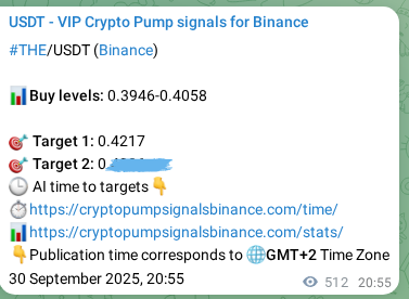 Execution validation: THE pump signal timing on Binance, 01 October 2025, 11:25