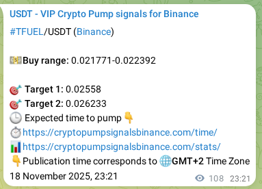 Explore the TFUEL pump signal verification from Binance, timestamp: 19 November 2025, 02:21 TFUEL pump signal verification from Binance, timestamp: 19 November 2025, 02:21