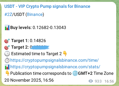 Check the Binance signal verification for 2Z pump, 21 November 2025, 18:14 Binance signal verification for 2Z pump, 21 November 2025, 18:14
