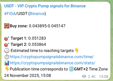 See the verification image for FIDA pump signal on Binance at 27 November 2025, 10:39 Verification image for FIDA pump signal on Binance at 27 November 2025, 10:39
