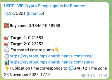 Signal verification: LSK pump on Binance at 29 November 2025, 08:08