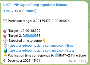 Proof of MBL pump signal on Binance at 01 December 2025, 17:33