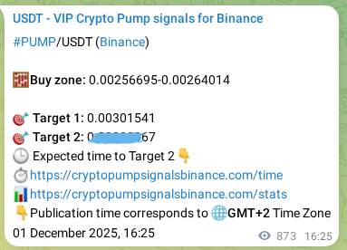 Market signal verification: PUMP on Binance at 02 December 2025, 16:39 Market signal verification: PUMP on Binance at 02 December 2025, 16:39