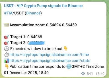 See the authenticated proof of TIA's pump signal on Binance, 02 December 2025, 18:00 Authenticated proof of TIA's pump signal on Binance, 02 December 2025, 18:00