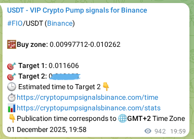 Crypto pump signal proof: Verify FIO on Binance, 02 December 2025, 22:07 Crypto pump signal proof: FIO on Binance, 02 December 2025, 22:07